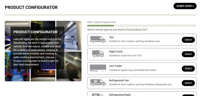 Labcraft launches new website to help operators choose the right lighting for their fleet
